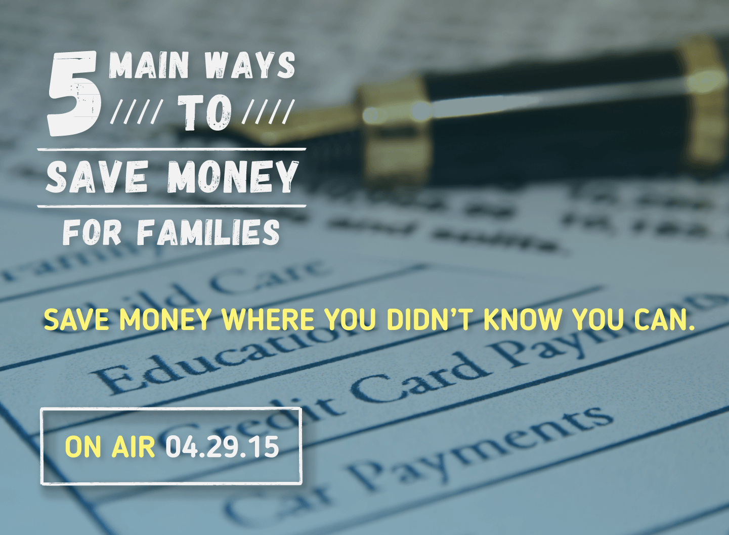 5 Main Ways To Save Money For Families