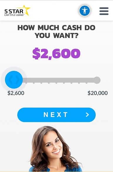 5 Star Car Title Loans - first step - apply online 5 Star Car Title Loans - first step - apply online