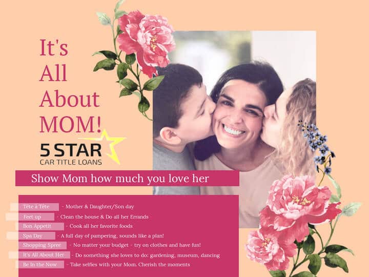 5 Star Car Title Loans Honors Mother’s Day