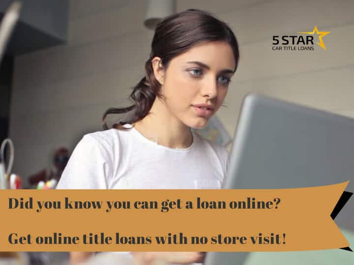 Get online title loans with no store visit