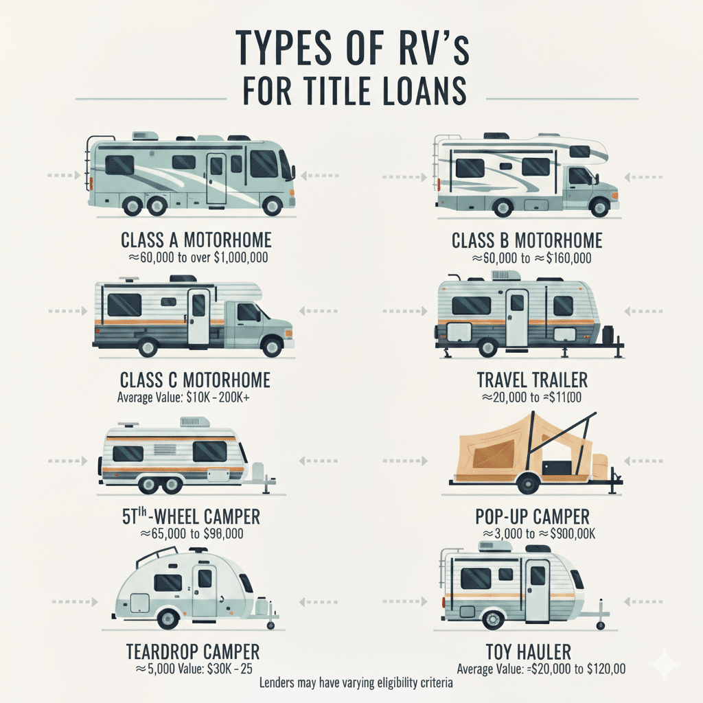 Types of RV's - RV's Title Loans $