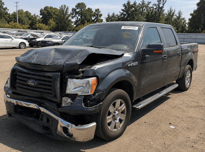 Salvage 2014 Ford F-150 with front-end collision damage